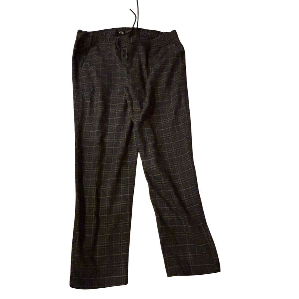 Zara Dark Checkered Joggers